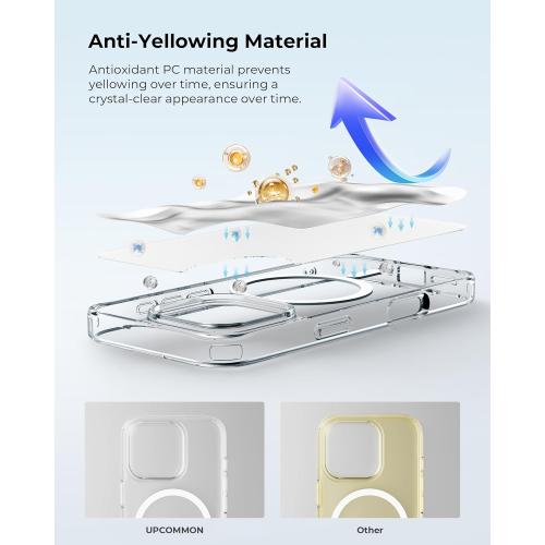 Flex Stand Case, Built-in Magnetic Kickstand, MagSafe Compatible, Slim Protective Cover, Shockproof (iPhone 16 Pro Max) Clear