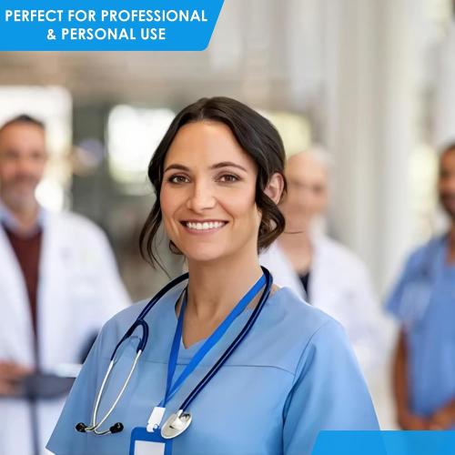 Primacare DS-9197-BL Professional Classic Series Manual Adult Size Blood Pressure Kit, Emergency Bp kit with Stethoscope and Portable Leatherette Case, Nylon Cuff, Blue