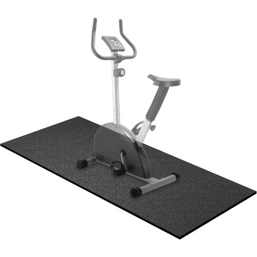 Treadmill Mat,60 x 30,6mm Thickness Exercise Equipment Mat for Carpet Hardwood Floors, Compatible with Walking Pad,Spin Bike,Elliptical Trainer,Rowing Machine
