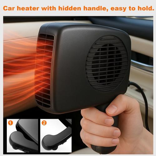 12v 200W Car Heater, Portable Car Heater and Defroster,Windshield Defogger, Applicable All 12V Vehicles Car Heater