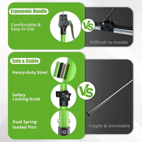 Adjustable Cargo Bar, 40 to 79 Non-Slip Truck Bed Divider, Cargo Bar for Pickup Truck Bed Cargo Bars for SUVs, Trailers, Vans, Comes with 2 Cargo Bars, 2 Dividers, 1 Cargo Net