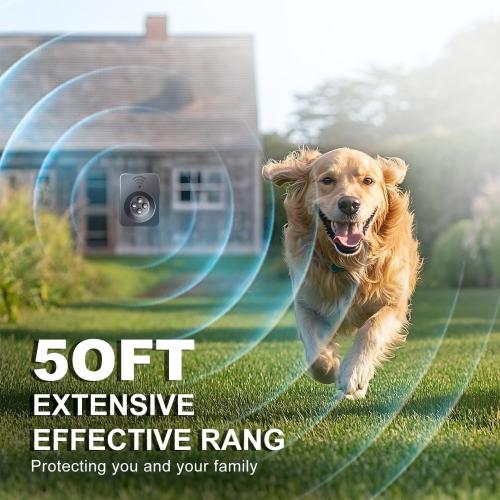 Anti Barking Device for Dogs Long Range 50ft, Ultrasonic Dog Bark Deterrent Device with Stop Dog Barks - Dog Barking Stopper