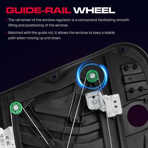 Front Driver Side Window Regulator Without Motor Fit for 2016-2020 Hyundai Tucson, 82471-D3011, 82471-D3010