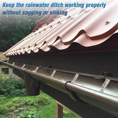 25 Pcs 5 Inch Gutter Hangers with a Pre-Inserted