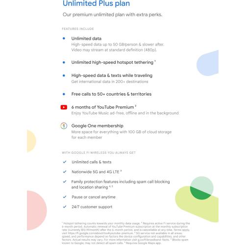 Google Fi Wireless SIM Kit Talk/Text/Data (2PK)