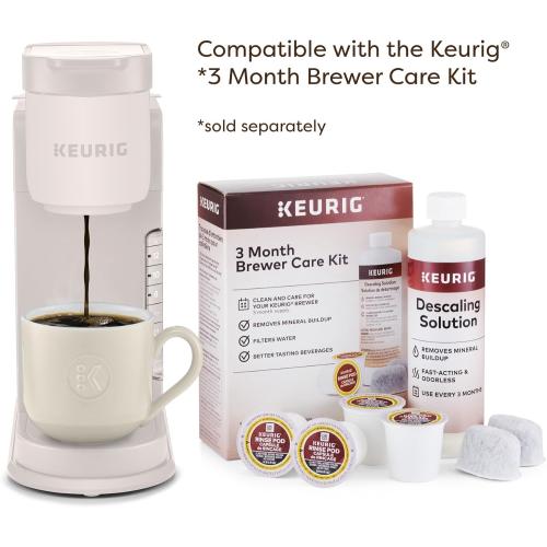Keurig K-Express Single Serve K-Cup Pod Coffee Maker, 3 Brew Sizes, Strong Button Feature, 42oz Removable Reservoir, Warm Stone