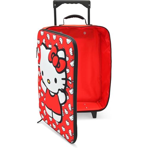 Fast Forward Hello Kitty 16 Soft Luggage - Cute & Durable Carry-On Suitcase for Travel 16X12X5