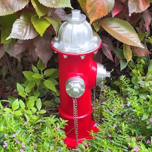 ‼️has mild scratches‼️ Dog Fire Hydrant Pee Post Statue with 4 Stakes, Fake Fire Hydrant for Dogs to Pee On Puppy Pee Post Training Tool Yard Garden Indoor Lawn Ornament Outdoor Statue (17.5 * 7.3 inch)