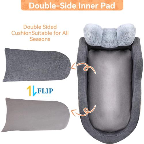 Dog Car Seat for Small Dog Center Console Seat Pet Booster Seat for Car Puppy Car Seat for Small Dogs(Dark Gray)