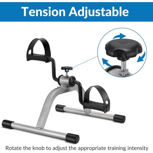 Pedal Exercise mini Exercise Bike for Leg and Arm Recovery Exercise Lightweight and Portable Floor Bike