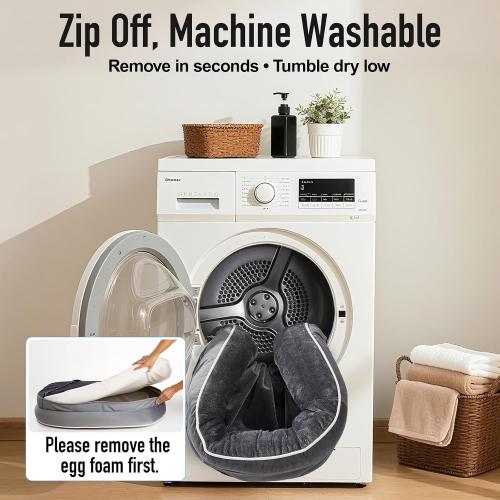 OhGeni Orthopedic Big Dog Couch Pet Sofa Cat Beds with Comfort Foam Support, Soft Comfortable Fabric, Machine Washable Waterproof Removable Cover, (Gray)