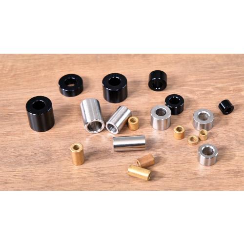 MECCANIXITY 4pcs M20 Metal Spacers, M20 IDx25mm ODx5mm Length Stainless Steel Spacer Round Unthreaded Standoff Bushing Plain Finish for Screw Bolts, Silver 20x25x5mm