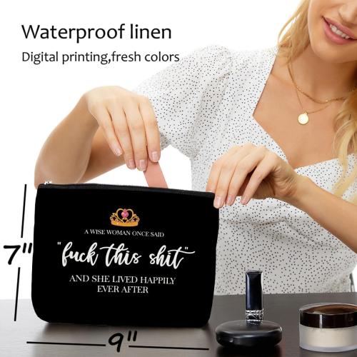 Funny Gifts for Women, Grandma, Strong Women Retirement Gifts Cool Gifts for Coworkers, Hostess Gift Ideas Gag Gifts Birthday Girls Weekend Fun Gifts Makeup Travel Bag Inspirational Cosmetic Bag