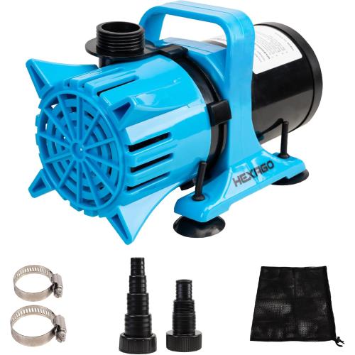 2700GPH Submersible Water Pump, 120W Water Pond Pump with Barrier Bag, 33FT Power Cord, 15FT Lift Quiet Water Garden Pumps for Pond, Waterfall, Fountains, Fish Tank and Hydroponic, UL Listed