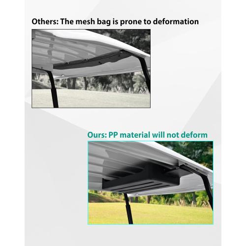 SAUTVS Front Overhead Storage Tray for Club Car DS 2006 Golf Cart Accessories, Roof Front Storage Box Ceiling Organizer Tray Compatible with Club Car DS 2006 Standard Factory Golf Cart