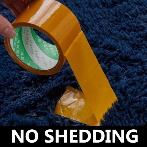 TABAYON Shaggy Navy Blue Rug, 2x3 Area Rugs for Living Room, Anti-Skid Extra Comfy Fluffy Floor Carpet for Indoor Home Decorative