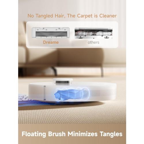 DREAME D10 Plus Gen 2 Robot Vacuum and Mop with Self Emptying Base for 90 Days of Cleaning, 6000 Pa Suction and LiDAR Navigation, Obstacle Avoidance, Wi-Fi Connected
