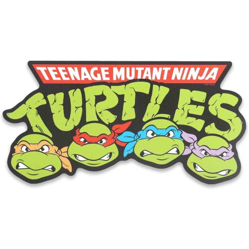 Teenage Mutant Ninja Turtles Logo Metal Sign - Fun TMNT Wall Decor for Bedroom or Movie Room