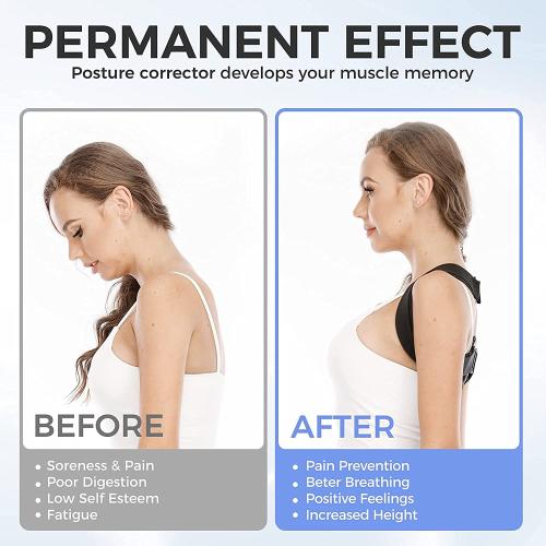 Posture Corrector for Men and Women – Back Brace for Posture Support, Adjustable Clavicle Support to Improve Posture, Relieve Back & Shoulder Pain, Comfortable Breathable Back Straightener