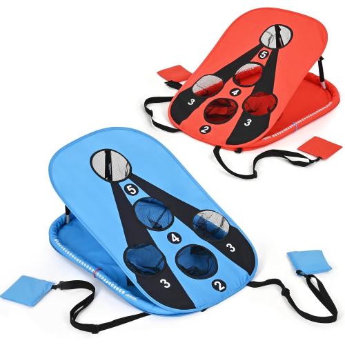 ropoda Pool Cornhole Board Set, 3ft x 2ft Corn Hole Games for Adults, Cornhole Set Floating, Pool Games for Adults, Water and Land Dual-Purpose, Easy Setup, Beach Toys for Family, Beach/Lawn Toys