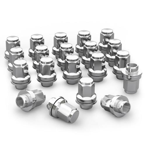 YIZBAP M14x1.5 Lug Nuts with Mag Seat, Chrome 20Pcs Closed End Nuts