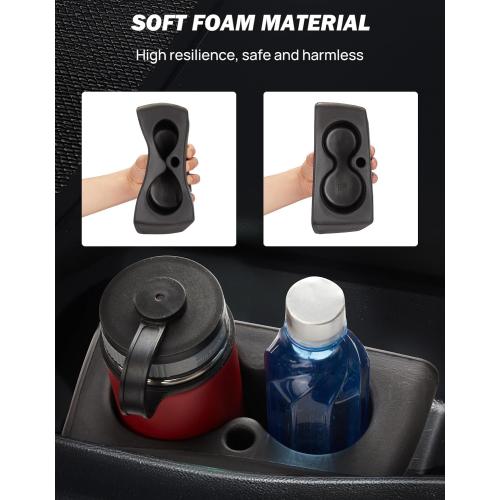 JOYTUTUS Car Cup Holder Insert Compatible with 2019-2026 Ram 1500, Foam Door Trim Cup Holder, Replacement OE 5YK46TX7AC/5YK47TX7AC Left & Right