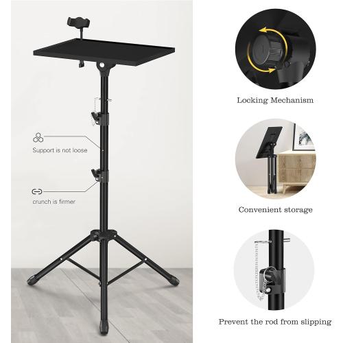Projector Stand Tripod - Laptop Tripod Projector Stand Adjustable Height 22 to 47 Inch, Projector Tripod Stand, Tripod for Porjector, Projector Stand for Outdoor Movies