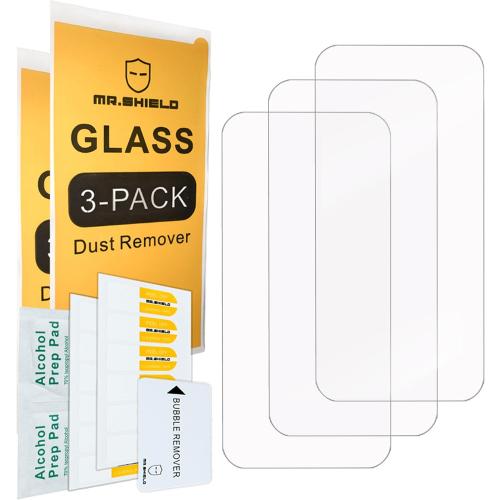 Mr.Shield Screen Protector compatible with iPhone 17 / iPhone 17 Pro [6.3 Inch] [Tempered Glass] [3-PACK] [Japan Glass with 9H Hardness]