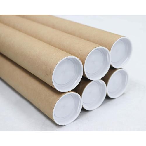 MagicWater Supply Mailing Tube - 2 in x 30 in - Kraft - 6 Pack - for Shipping and Storage of Posters, Arts, Crafts, and Documents