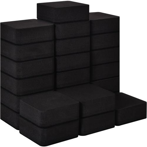 Dry Erase Erasers, 24 Pack Magnetic Whiteboard Erasers for Kids and Students, Mini Dry Erase Board Erasers for Classroom Home, and Office, Black