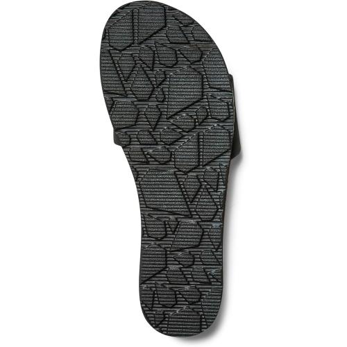 Volcom Women's Simple Synthetic Leather Strap Slide Sandal (SIZE 7.5)