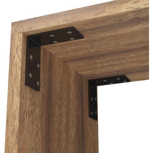 1.5x3x3 Inch Galvanized L Bracket, 8PCS 90 Degree Angle Bracket for Shelf, Iron Corner Brackets for Wood Post，Shelves，Furniture
