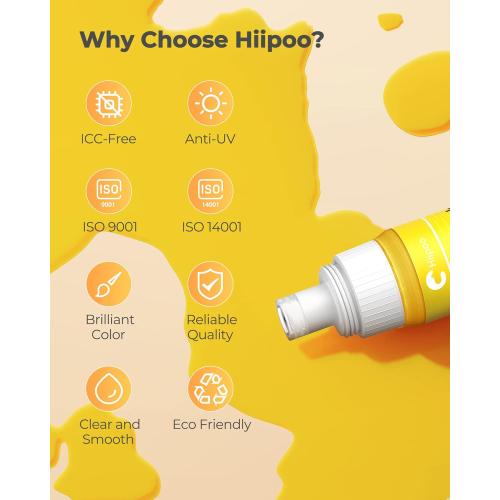 Hiipoo Sublimation Ink Refilled Bottles Compatible for ET2400 ET-2800 ET2720 ET2760 ET2750 ET4800 ET-2803 ET-2850 Inkjet Printers Heat Press Transfer on Mugs T-Shirts