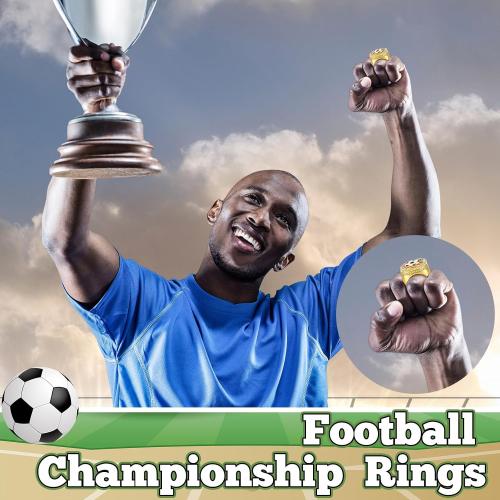 Landical 12 Set Championship Ring with Display Case and Stand Holder Championship Ring Box Acrylic Display Case and Holder Champion Trophy Rings for League Winner