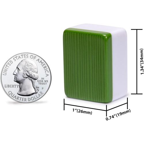 Yellow Mountain Imports Chinese Mahjong Set – Rouge Heritage – 146 Medium Tiles, Professional Set for Chinese-Style Play [中式麻將 專業套裝]