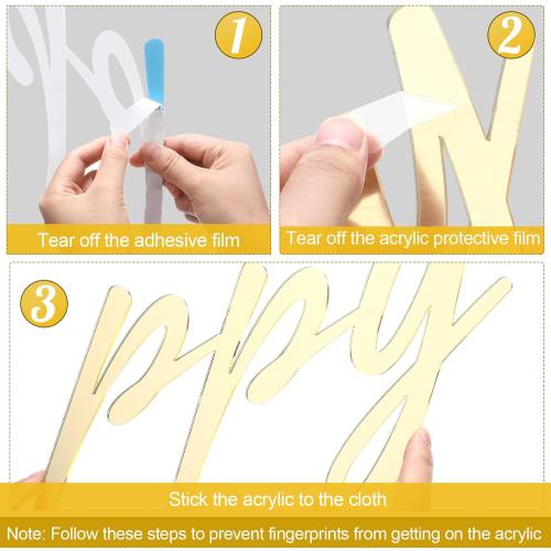 Yousoontic Happy Birthday Sign for Backdrop, 23 x 20 Inch, Classic, Silver