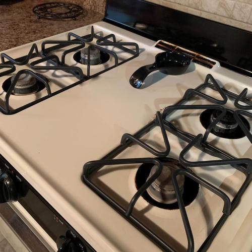 4 Pack Grey Upgraded Grates Replacement Parts for Stove Burner Grate