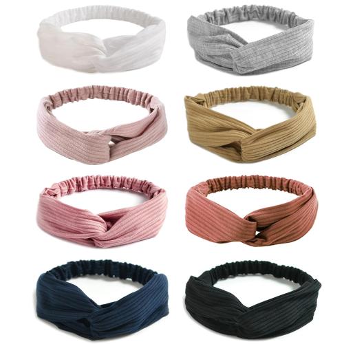 Elastic Knotted Headbands for Women Cloth Head Hair Bands for Women's Hair Non Slip Boho Wrap Twisted Hair Accessories