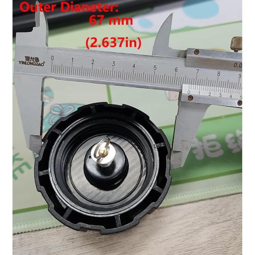 Semetall Boat Engine Fuel Tank Cap 12L 24L Gas Tank Cover Replaceable Parts Marine Outboard Fuel Tank Gas Cap for Boat Engine