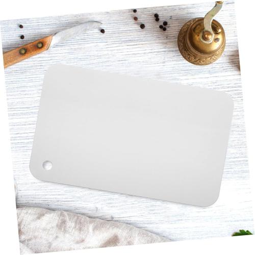 Mikinona Food Grade Cutting Board Stand Steel Chopping Board Double-sided Kitchen Tool Skid Design