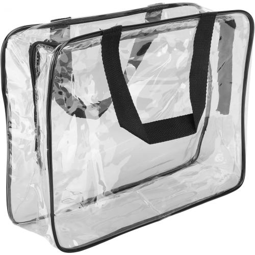 3 Pieces Clear Travel Bags, Waterproof Portable Transparent Cosmetic Makeup Bags Brown - Durable PVC Material, Easy to Clean, Multipurpose Storage for Travel and Fitness (Black)