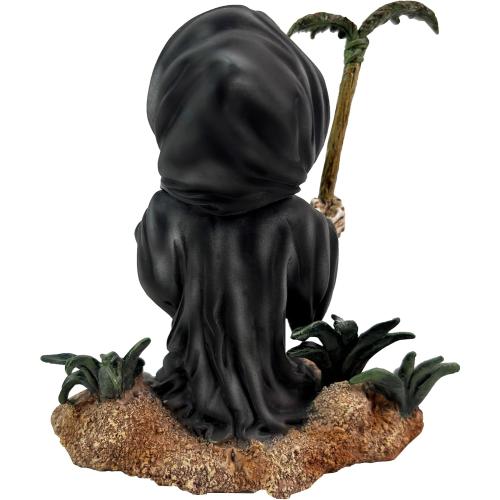 Skull Grim Reaper Statue,Grim Reaper Skeleton Decoration | Resin Halloween Decoration,4 Different Types of Skull Grim Reaper Figurine