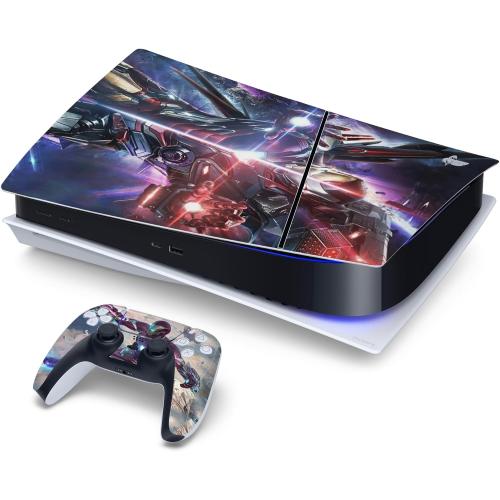 PEYANZ Vinyl Skin Compatible with PS5 Slim (Disc Edition) | HD Print, Scratch Resistant, Bubble-Free Application
