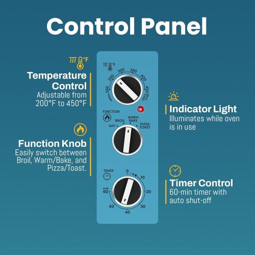 Elite Gourmet ETO2530M Double French Door Countertop Toaster Oven, Bake, Broil, Toast, Keep Warm, Fits 12 pizza, 25L capacity, Stainless Steel & Black
