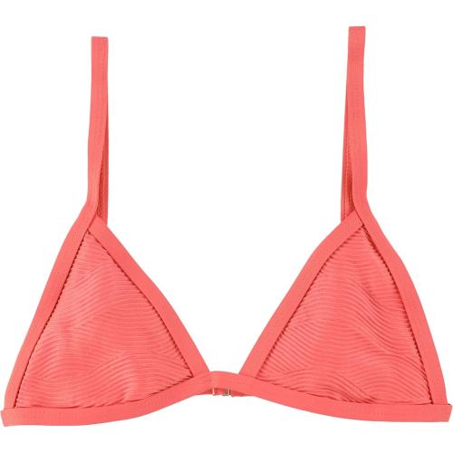 Tavik Womens Jett Triangle Bikini Swim Top, Orange, Large