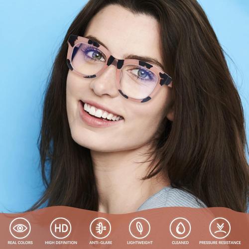 Oprah Style Reading Glasses for Women Blue Light Blocking 6 Pack Computer Readers Fashion Quality Eyeglasses