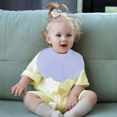 Muslin Baby Bibs for Drooling and Teething Newborn Drool Bibs for Baby Girl Boy
