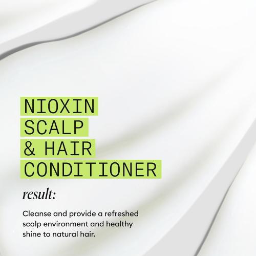 Nioxin System 2 Scalp   Hair Thickening Conditioner for Natural Hair with Progressed Thinning | Boost Hair Density with Niacinamide & Biotin | Refreshed Scalp with Healthy Shine