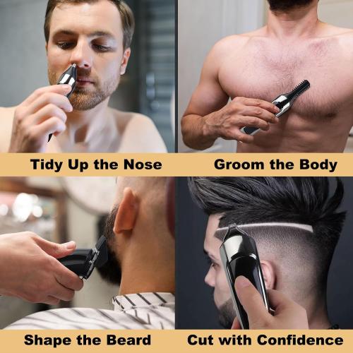 Hair & Beard Advent Beauty Calendar 2025 for Men Grooming Kit, 24 Days Christmas Countdown Calendar with Electric Trimmer Kit & Beard Care Kit for Men, Creative Gifts for Father Dad Husband Boyfriend