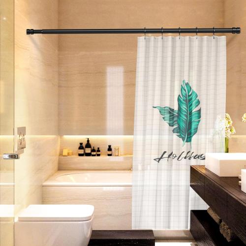 Matte Black 32-62 BRIOFOX Tension Curtain Rod Adjustable 32 to 62 inch - Spring Tension Shower Curtain Rod No Drilling Non Slip